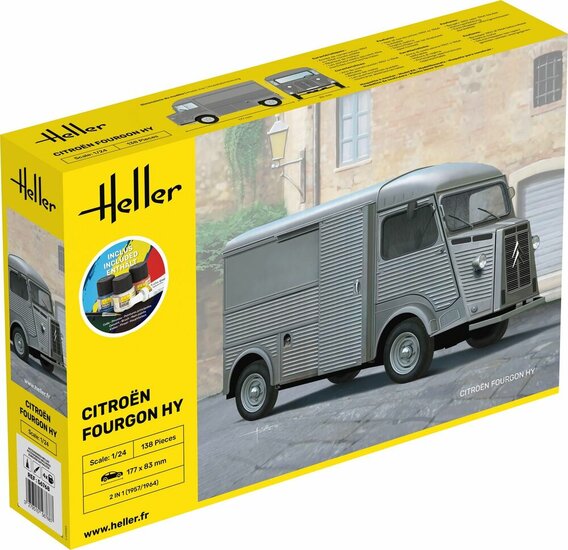 Heller 56768 STARTER KIT Citroen Fourgon Hy "Tube Bouwpakket Schaal 1:24