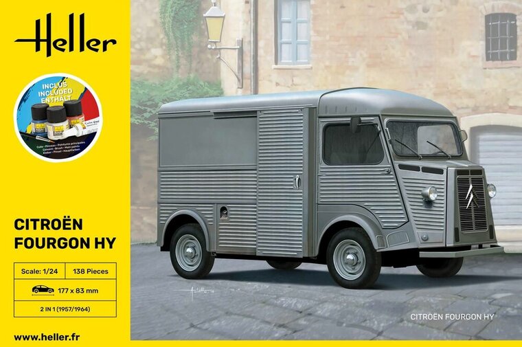 Heller 56768 STARTER KIT Citroen Fourgon Hy "Tube Bouwpakket Schaal 1:24