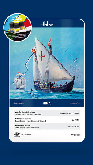 Heller 56815 STARTER KIT NINA Bouwpakket Schaal 1:75