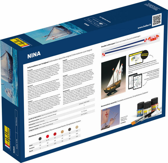 Heller 56815 STARTER KIT NINA Bouwpakket Schaal 1:75
