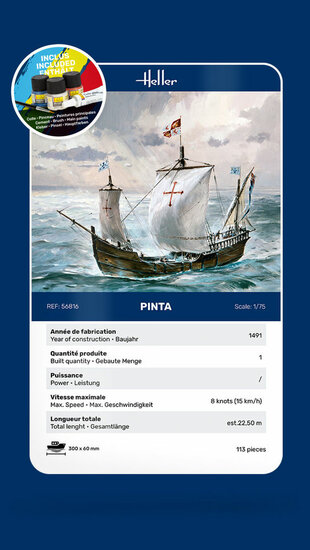 Heller 56816 STARTER KIT Pinta Bouwpakket Schaal 1:75