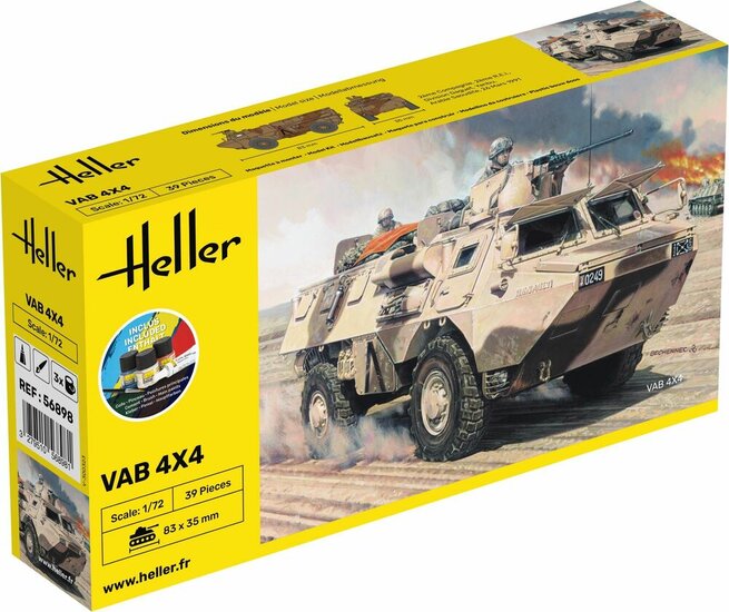 Heller 56898 STARTER KIT VAB 4X4 Bouwpakket Schaal 1:72