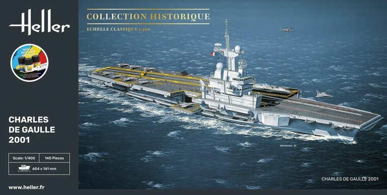 Heller 57072 STARTER KIT Charles de Gaulle Bouwpakket Schaal 1:400