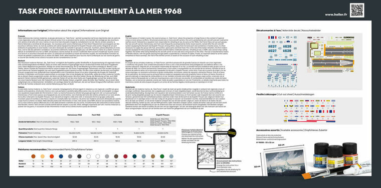 Heller 57092 STARTER KIT TASK FORCE "RAVITAILLEMENT A LA MER Bouwpakket Schaal 1:400