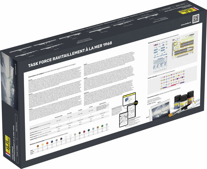 Heller 57092 STARTER KIT TASK FORCE "RAVITAILLEMENT A LA MER Bouwpakket Schaal 1:400