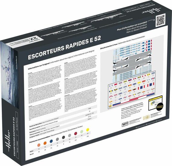 Heller 57094 STARTER KIT Escorteurs Rapides E 52 Collection Historique Bouwpakket Schaal 1:400