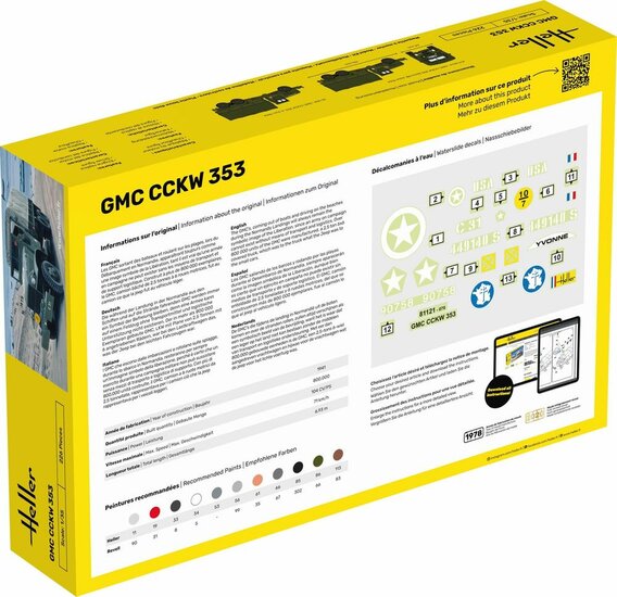 Heller 57121 STARTER KIT GMC US-Truck Bouwpakket Schaal 1:35