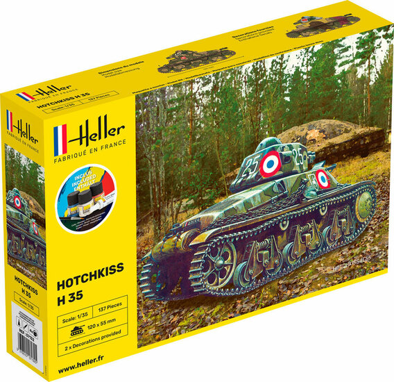 Heller 57132 STARTER KIT HOTCHKISS Bouwpakket Schaal 1:35