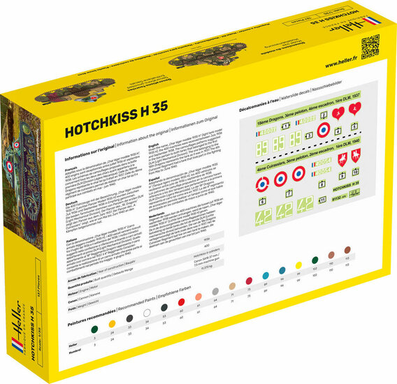 Heller 57132 STARTER KIT HOTCHKISS Bouwpakket Schaal 1:35