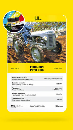 Heller 57401 STARTER KIT Ferguson Le Petit Gris Bouwpakket Schaal 1:24