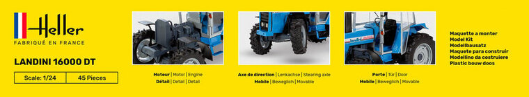 Heller 57403 STARTER KIT LANDINI 16000 DT Bouwpakket Schaal 1:24