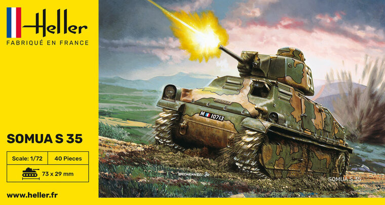 Heller 79875 Somua S35 Bouwpakket Schaal 1:72