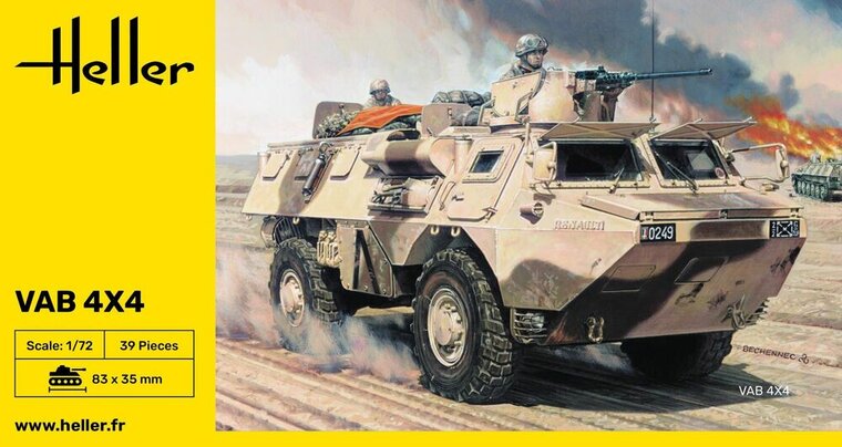 Heller 79898 VAB 4X4 Bouwpakket Schaal 1:72