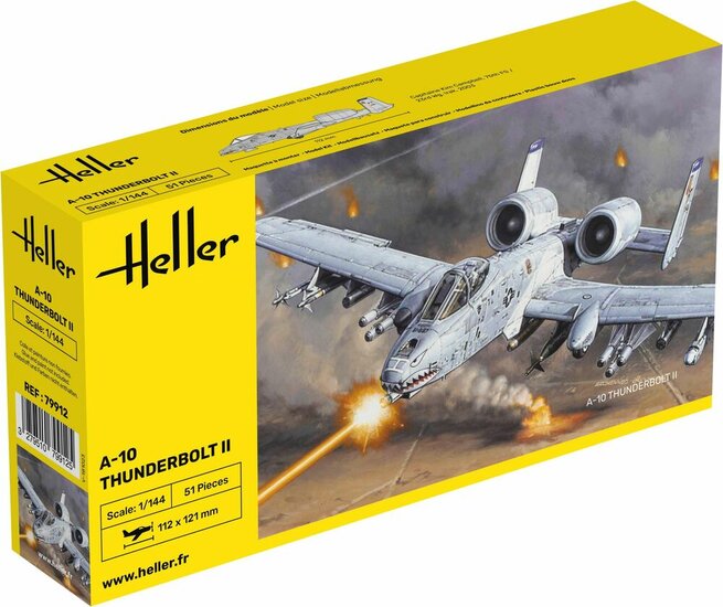 Heller 79912 A-10 Thunderbolt II Bouwpakket Schaal 1:144