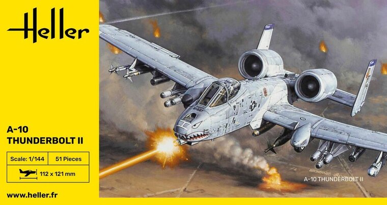 Heller 79912 A-10 Thunderbolt II Bouwpakket Schaal 1:144