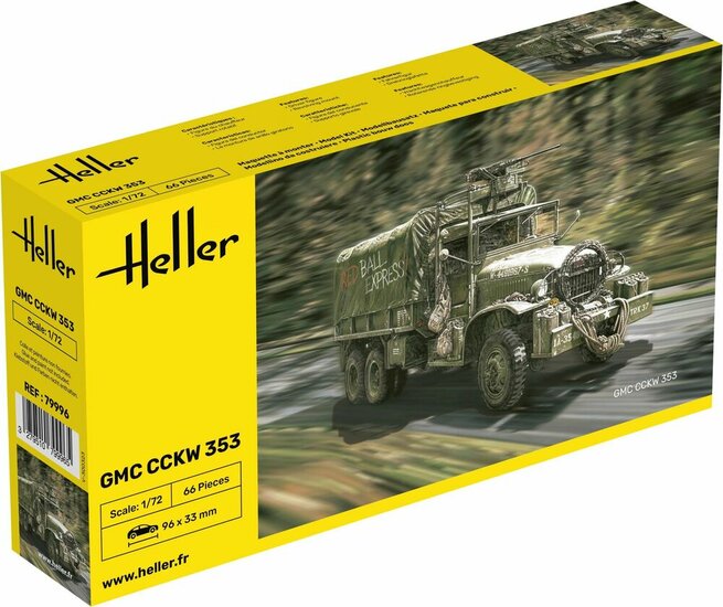 Heller 79996 GMC CCKW 353 Bouwpakket Schaal 1:72