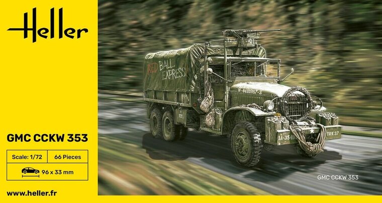 Heller 79996 GMC CCKW 353 Bouwpakket Schaal 1:72