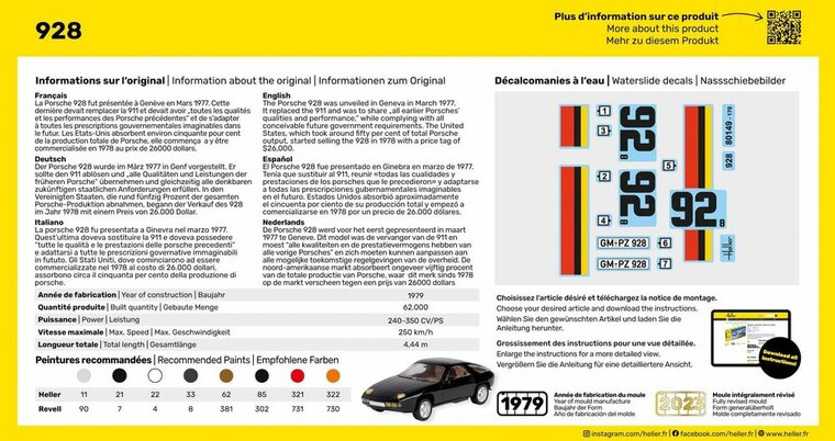 Heller 80149 928 Bouwpakket Schaal 1:43