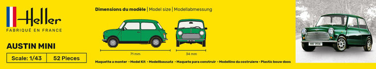 Heller 80153 Mini Bouwpakket Schaal 1:43