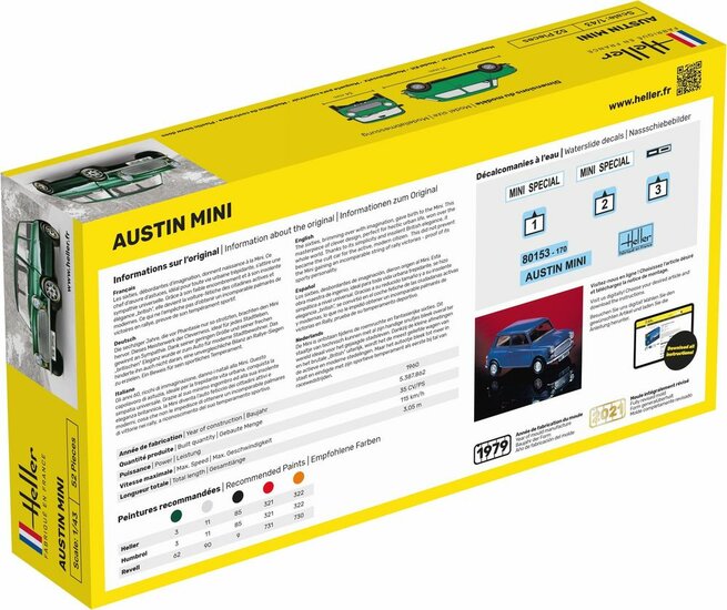 Heller 80153 Mini Bouwpakket Schaal 1:43