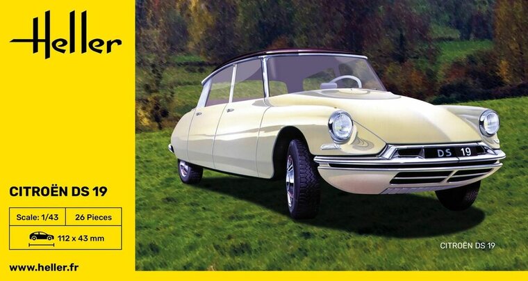 Heller 80162 Citroen DS 19 Bouwpakket Schaal 1:43