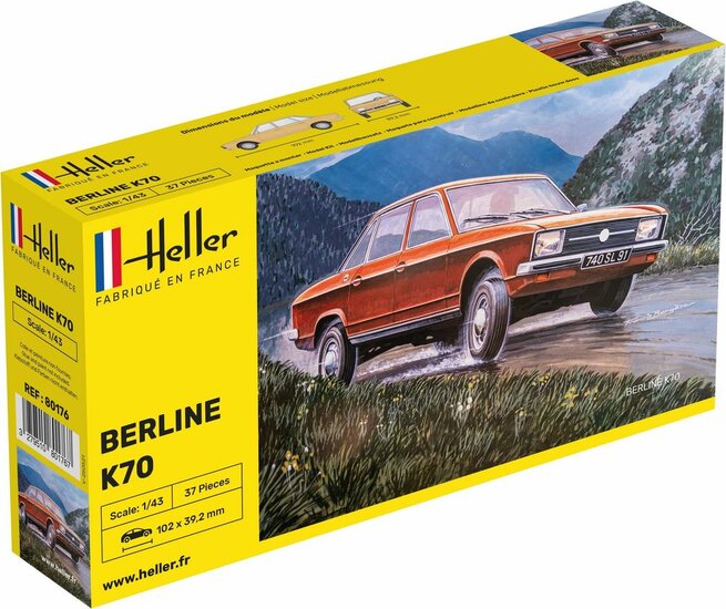 Heller 80176 K70 Bouwpakket Schaal 1:43