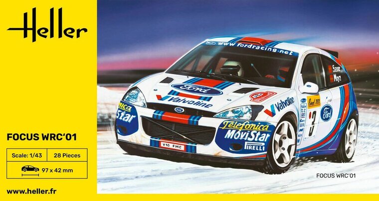 Heller 80196 Focus WRC'01 Bouwpakket Schaal 1:43