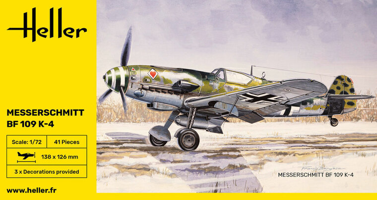 Heller 80229 Messerschmitt Bf 109 K-4 Bouwpakket Schaal 1:72