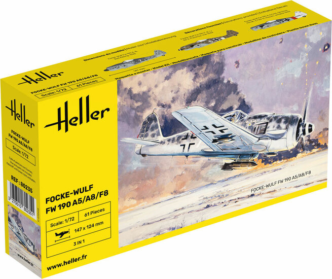 Heller 80235 FW 190 A5/A8/F8 Bouwpakket Schaal 1:72