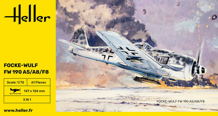 Heller 80235 FW 190 A5/A8/F8 Bouwpakket Schaal 1:72