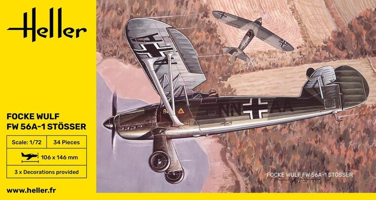 Heller 80238 Focke Wulf Stosser Bouwpakket Schaal 1:72