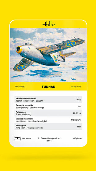 Heller 80260 Tunnan Bouwpakket Schaal 1:72