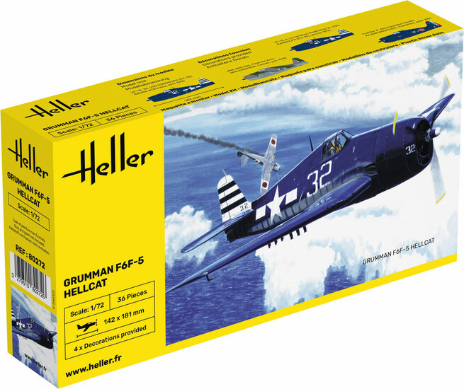 Heller 80272 F6F Hellcat Bouwpakket Schaal 1:72