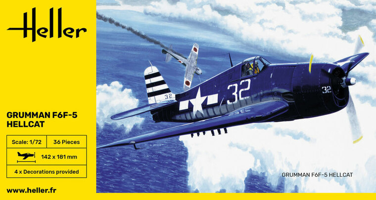 Heller 80272 F6F Hellcat Bouwpakket Schaal 1:72