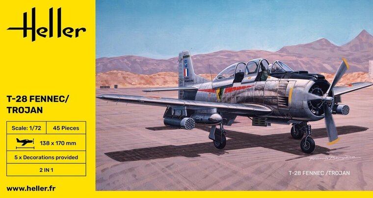 Heller 80279 T-28 FENNEC / TROJAN Bouwpakket Schaal 1:72