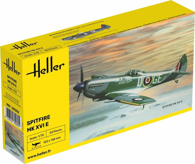 Heller 80282 Spitfire Bouwpakket Schaal 1:72