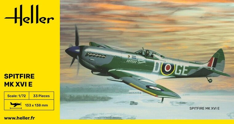 Heller 80282 Spitfire Bouwpakket Schaal 1:72