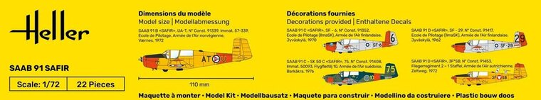 Heller 80287 SAFIR 91 Bouwpakket Schaal 1:72