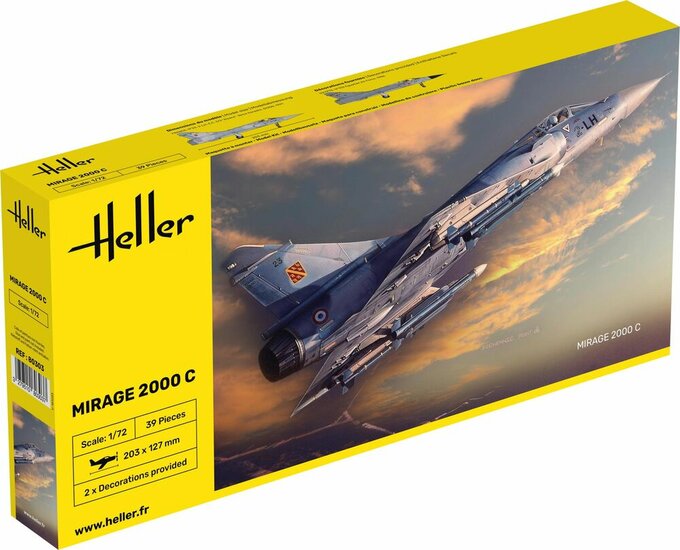 Heller 80303 Mirage 2000 C Bouwpakket Schaal 1:72