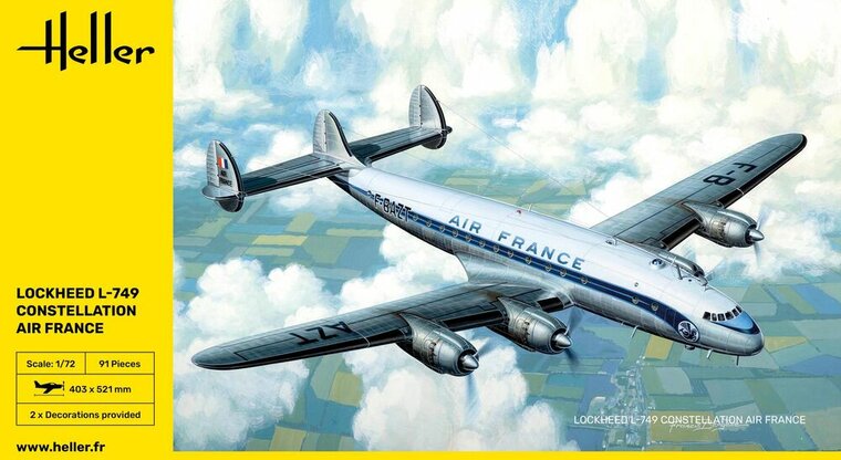 Heller 80310 L-749 Constellation A.F. Bouwpakket Schaal 1:72