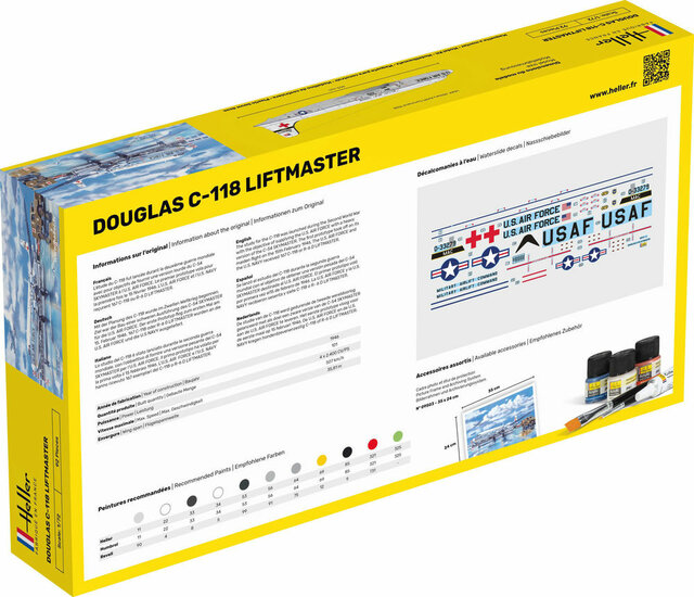 Heller 80317 C-118 LIFTMASTER Bouwpakket Schaal 1:72