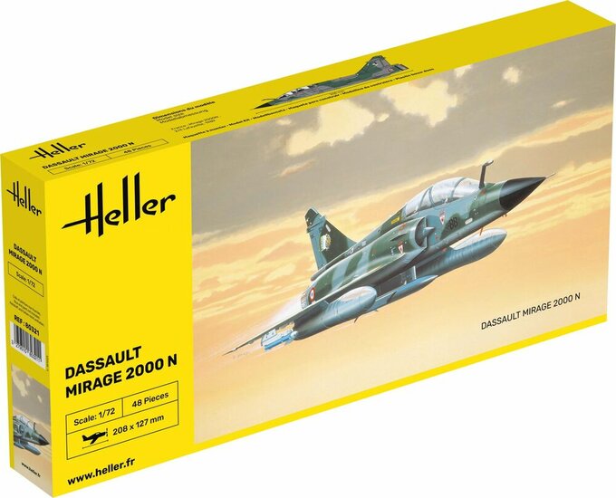 Heller 80321 Mirage 2000 N Bouwpakket Schaal 1:72