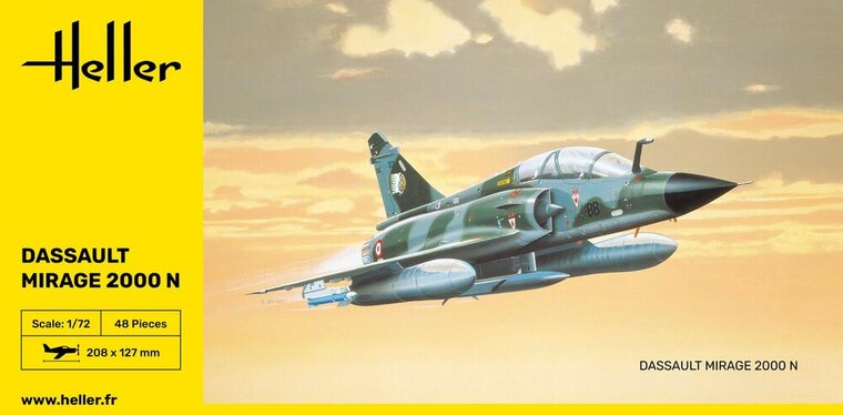 Heller 80321 Mirage 2000 N Bouwpakket Schaal 1:72