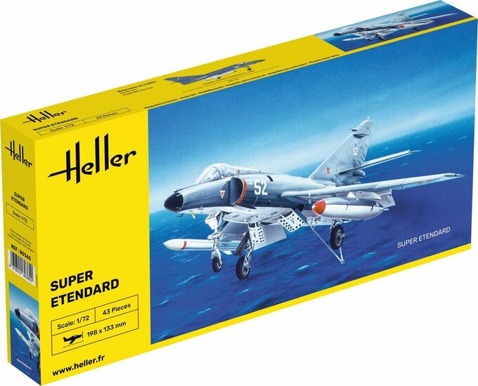Heller 80360 Super Etendard Bouwpakket Schaal 1:72 vliegtuig