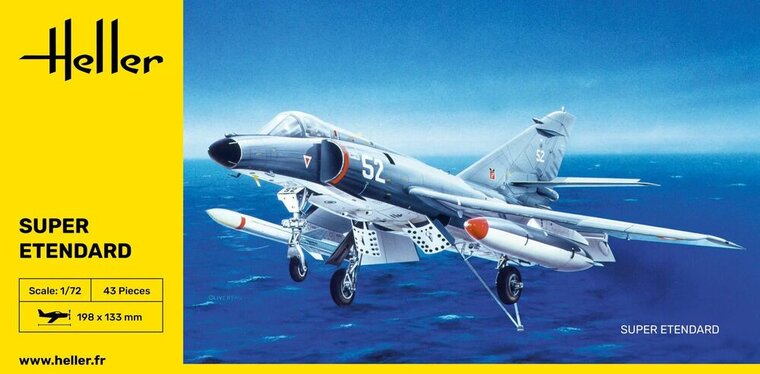 Heller 80360 Super Etendard Bouwpakket Schaal 1:72 vliegtuig