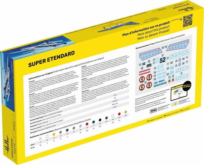 Heller 80360 Super Etendard Bouwpakket Schaal 1:72 vliegtuig