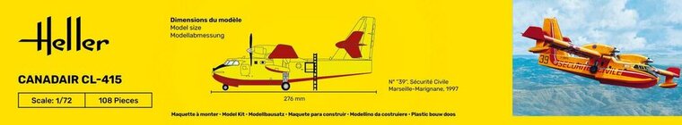 Heller 80370 Canadair CL-415 Bouwpakket Schaal 1:72 vliegtuig