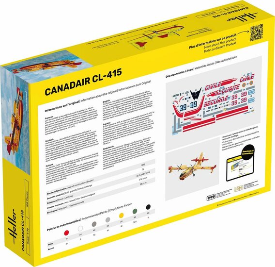 Heller 80370 Canadair CL-415 Bouwpakket Schaal 1:72 vliegtuig