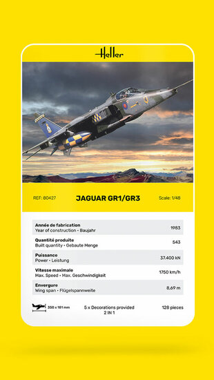 Heller 80427 Jaguar GR1/GR3 Bouwpakket Schaal 1:48