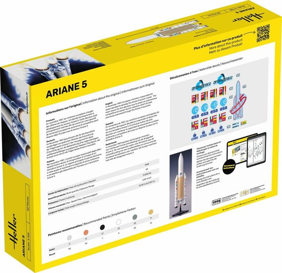 Heller 80441 Ariane 5 Bouwpakket Schaal 1:125